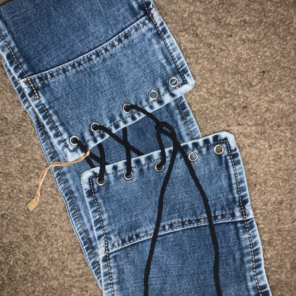 Denim bandana top